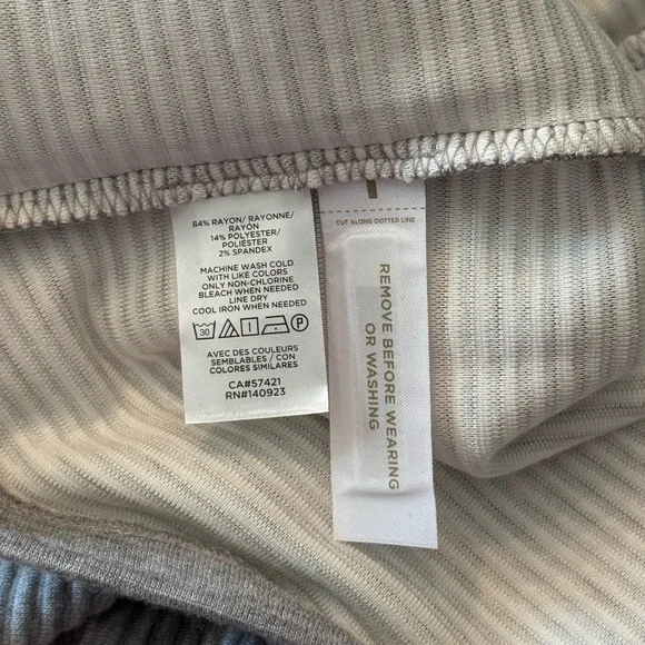 LOFT Turtle Neck Gray Sweater Dress - Picture 4 of 5